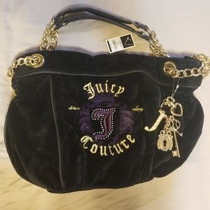 Juicy Couture large duchess golden juicy black bag